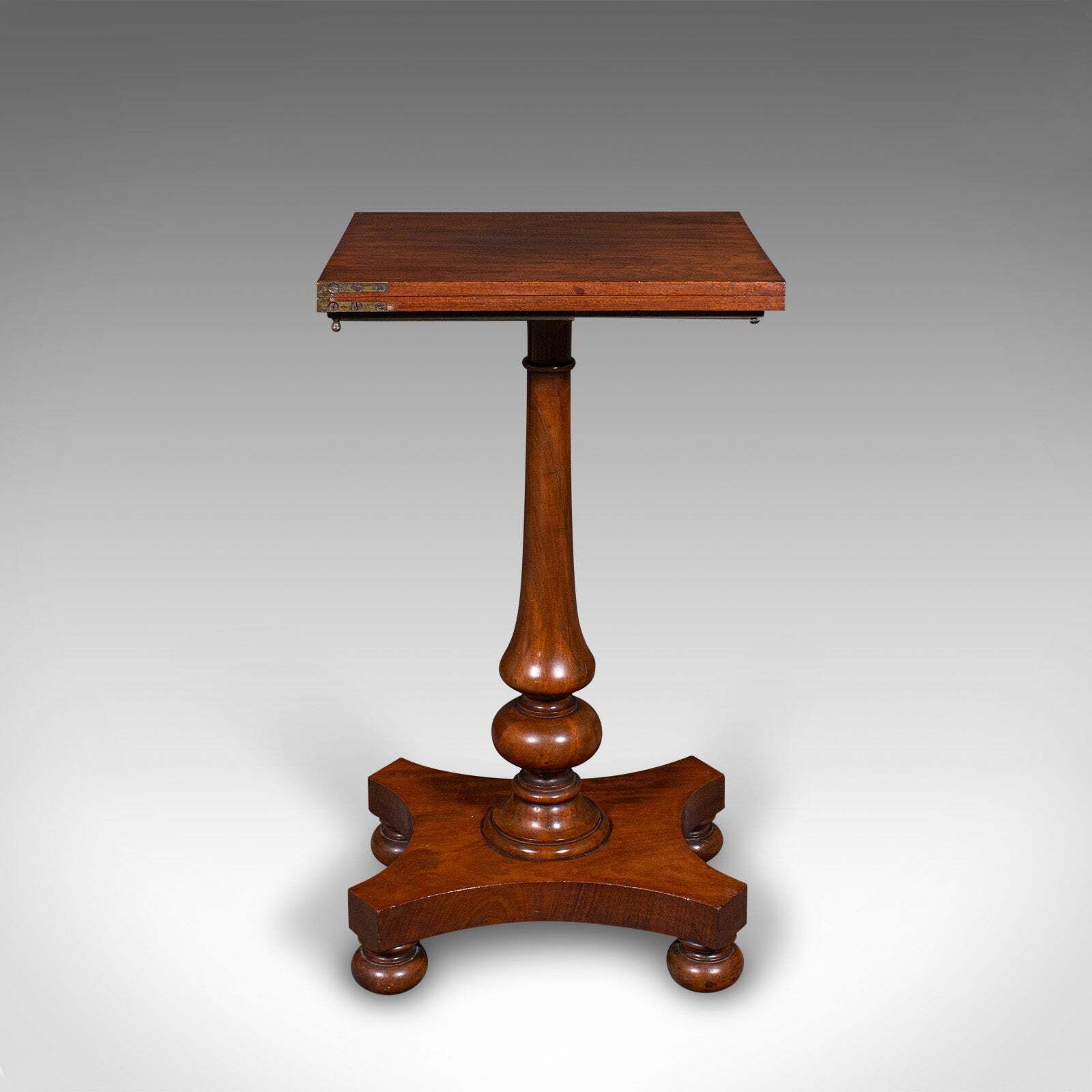 Antique Calligrapher's Extending Table, English, Cantilever, Chairside, Regency photo 1495.0