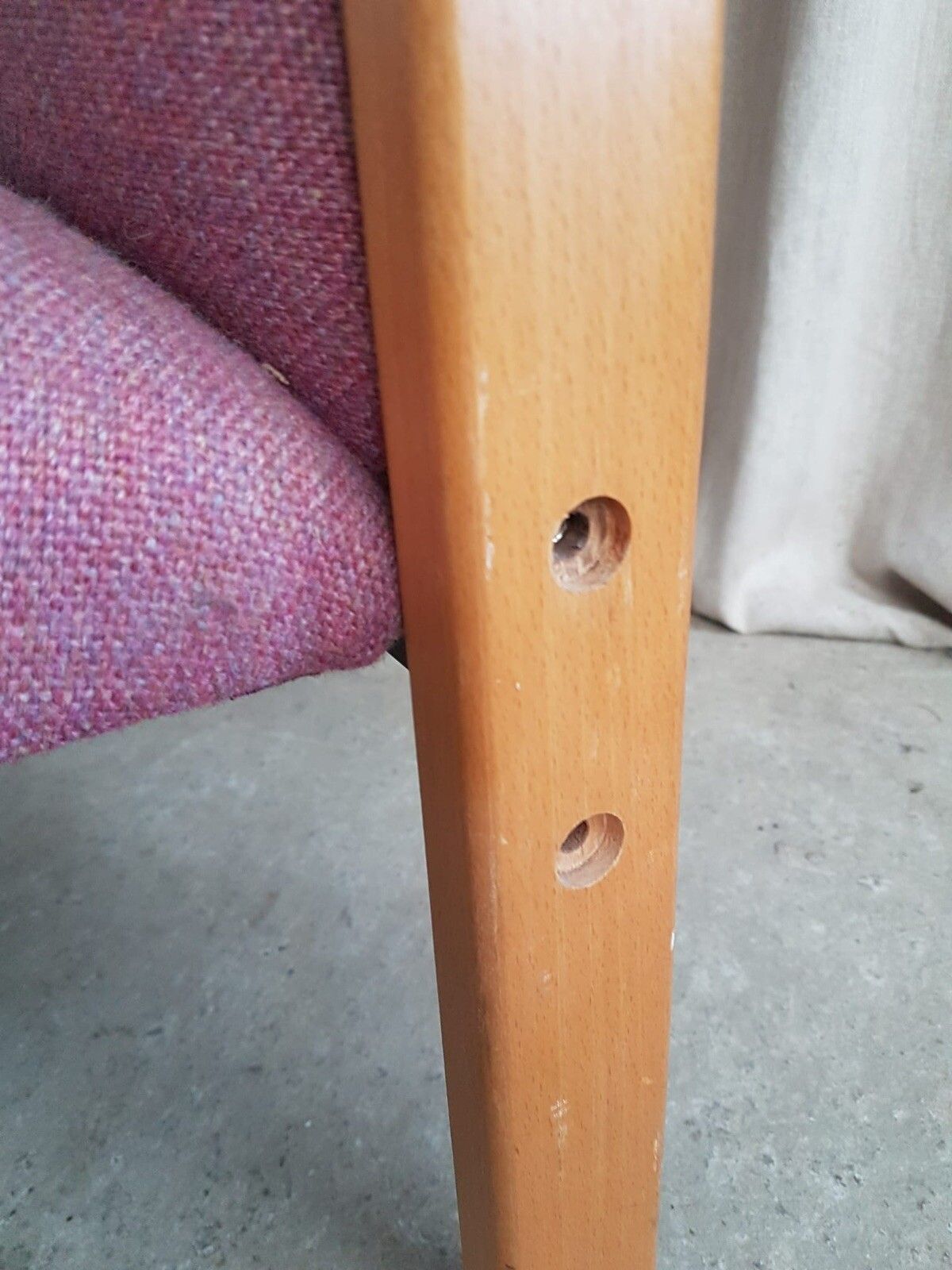 Furniture Vtg Late Mid Century Modernist Post Modern Studio Lounge Chair Retro R675 photo
