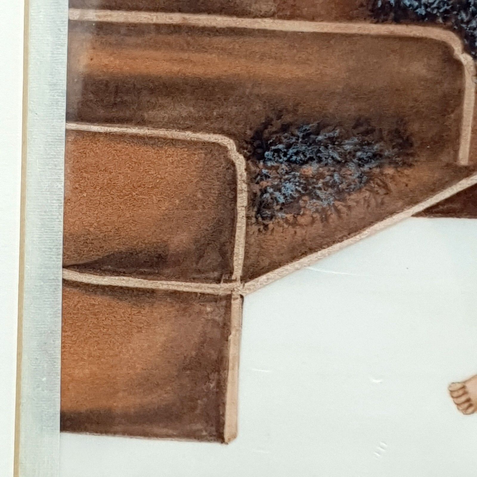 photo furniture Antique Chinese Pith Paper Painting, 19th Century Qing Dynasty Daily Life Scene