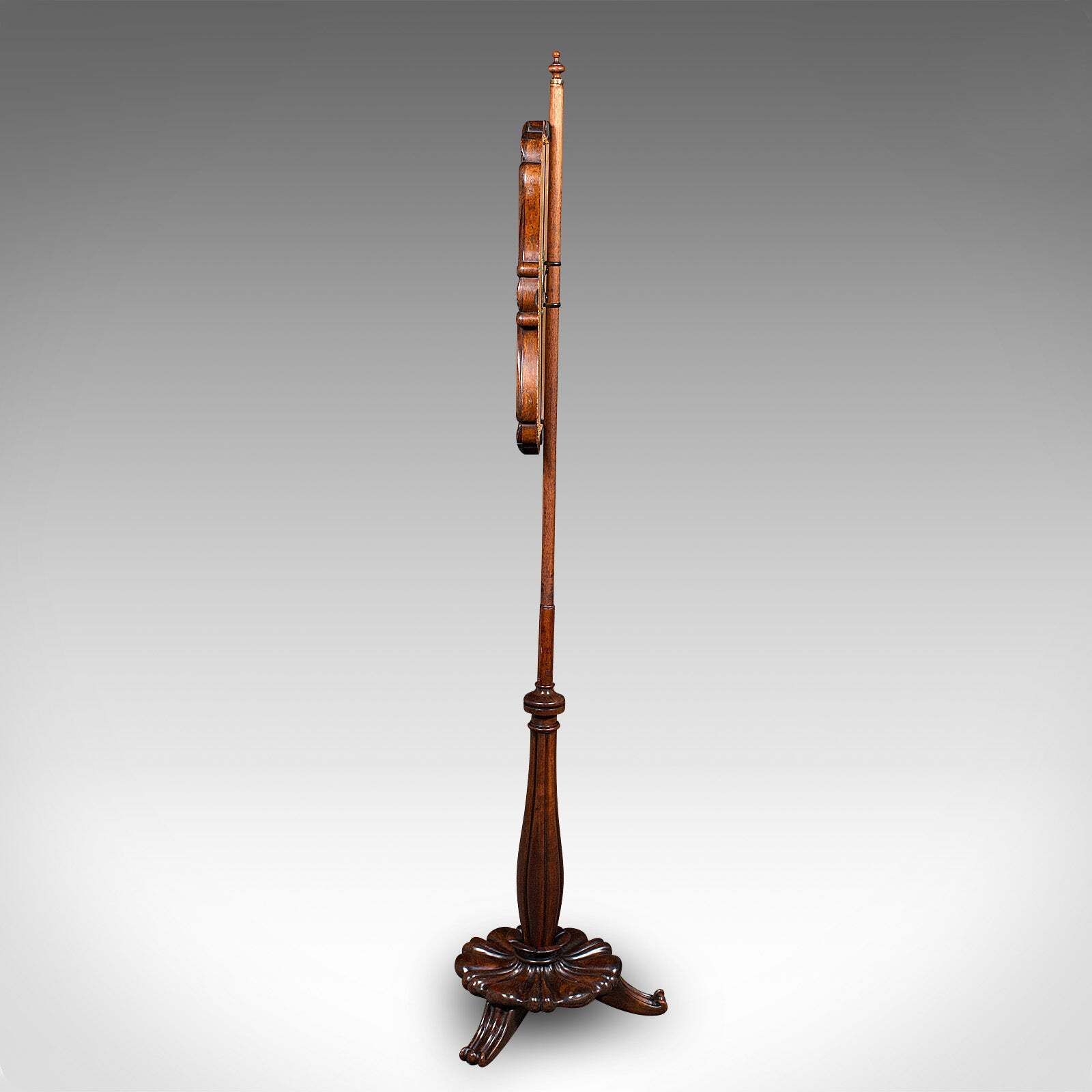 Antique Fireside Pole Screen, English, Needlepoint, Adjustable, William IV, 1835 photo vinterior