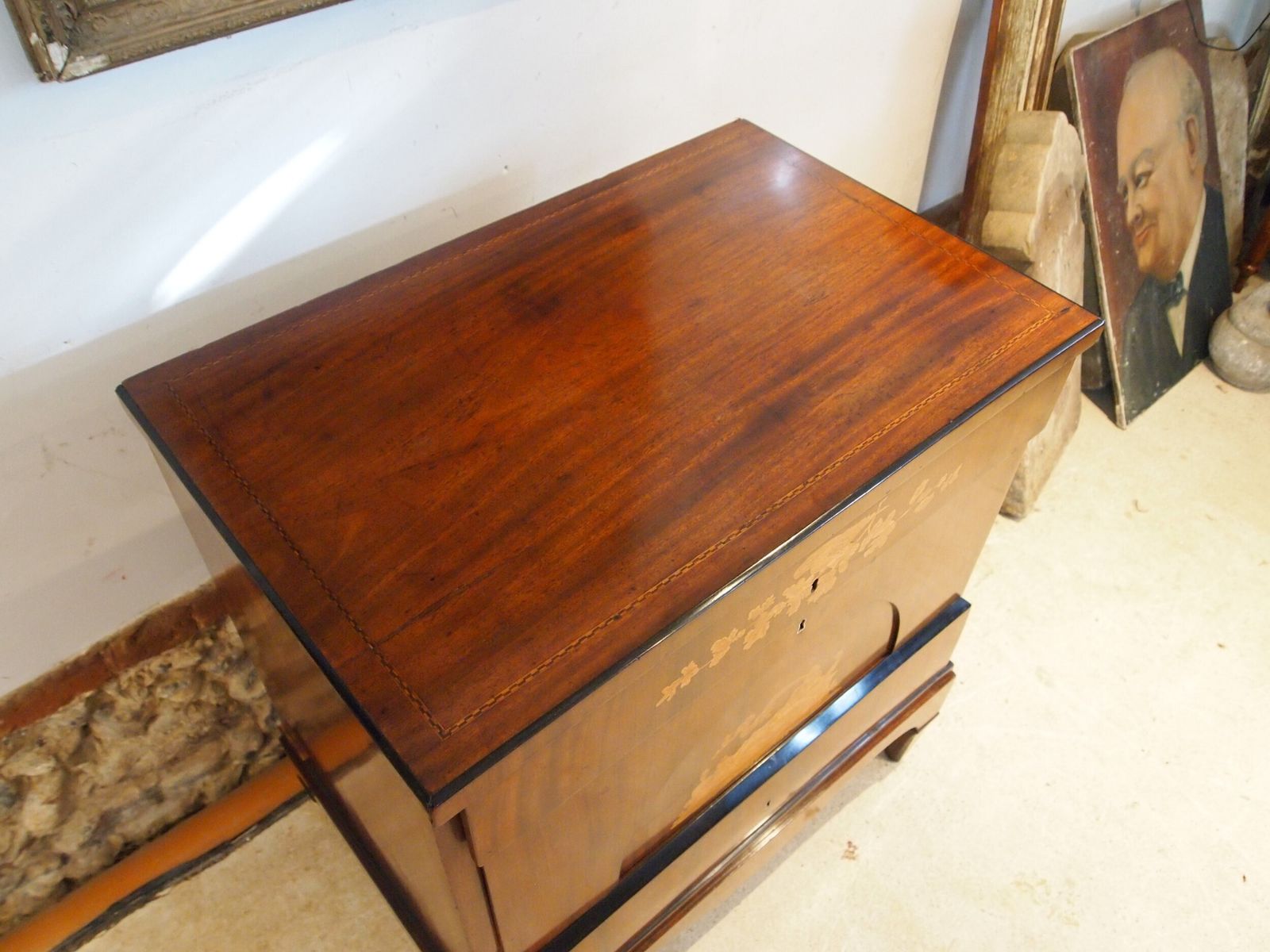 photo for sale Chest Of Drawers Rare Italian Inlaid Commode C1810