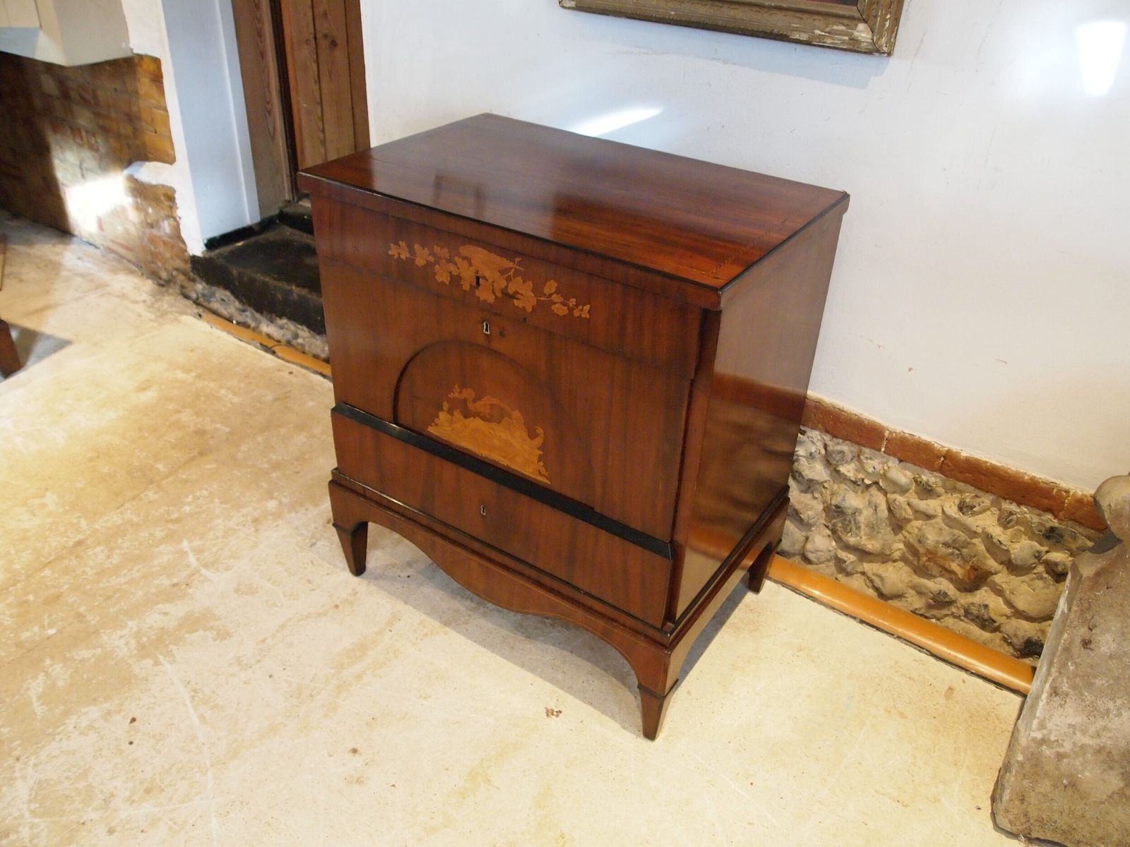 Furniture Chest Of Drawers Rare Italian Inlaid Commode C1810 photo