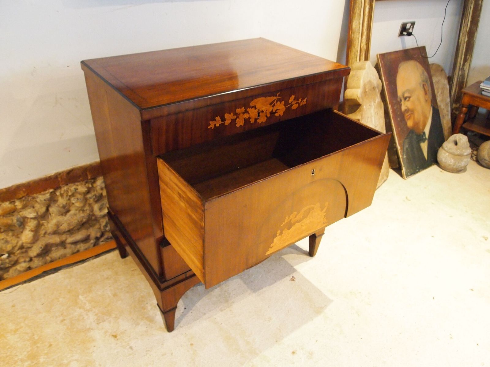 photo buy Chest Of Drawers Rare Italian Inlaid Commode C1810