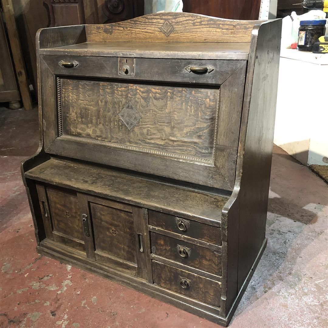 Antique Japanese Scribe's Tabletop Desk With Drawers 1920s photo furniture