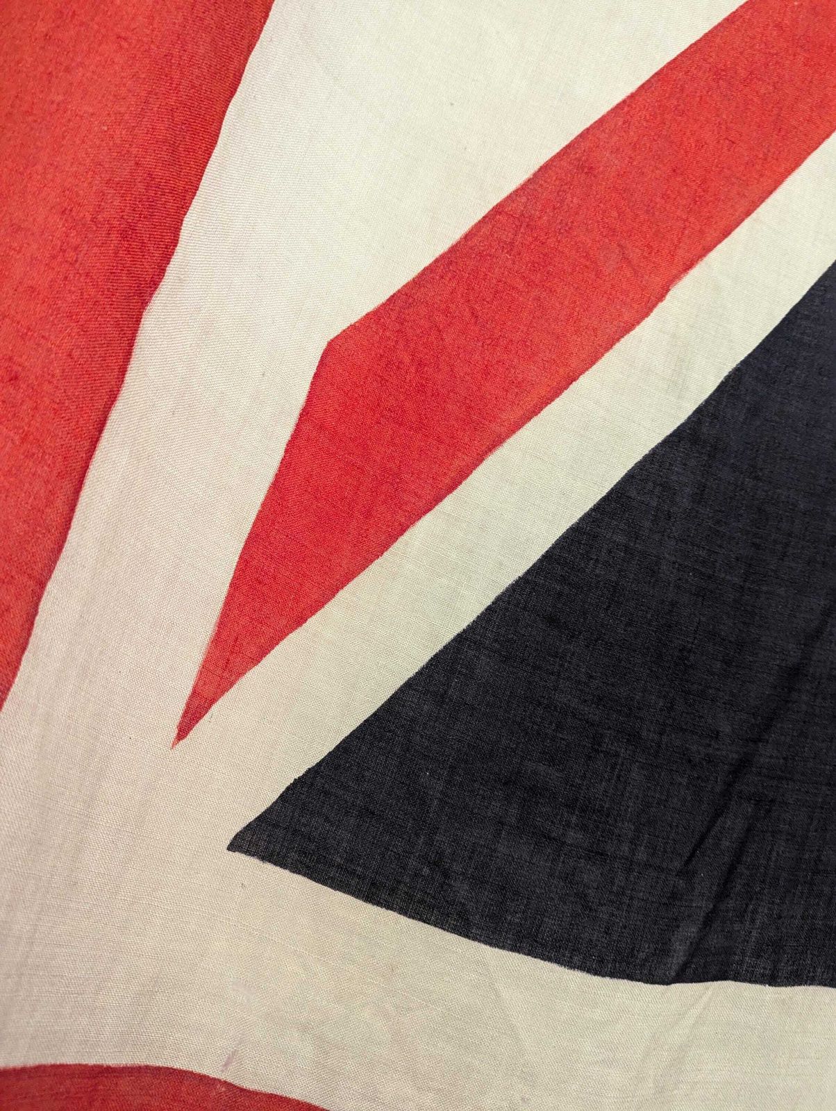 Early 20th Century Colossal Ww1 Union Jack Flag On Linen. photo 210.0