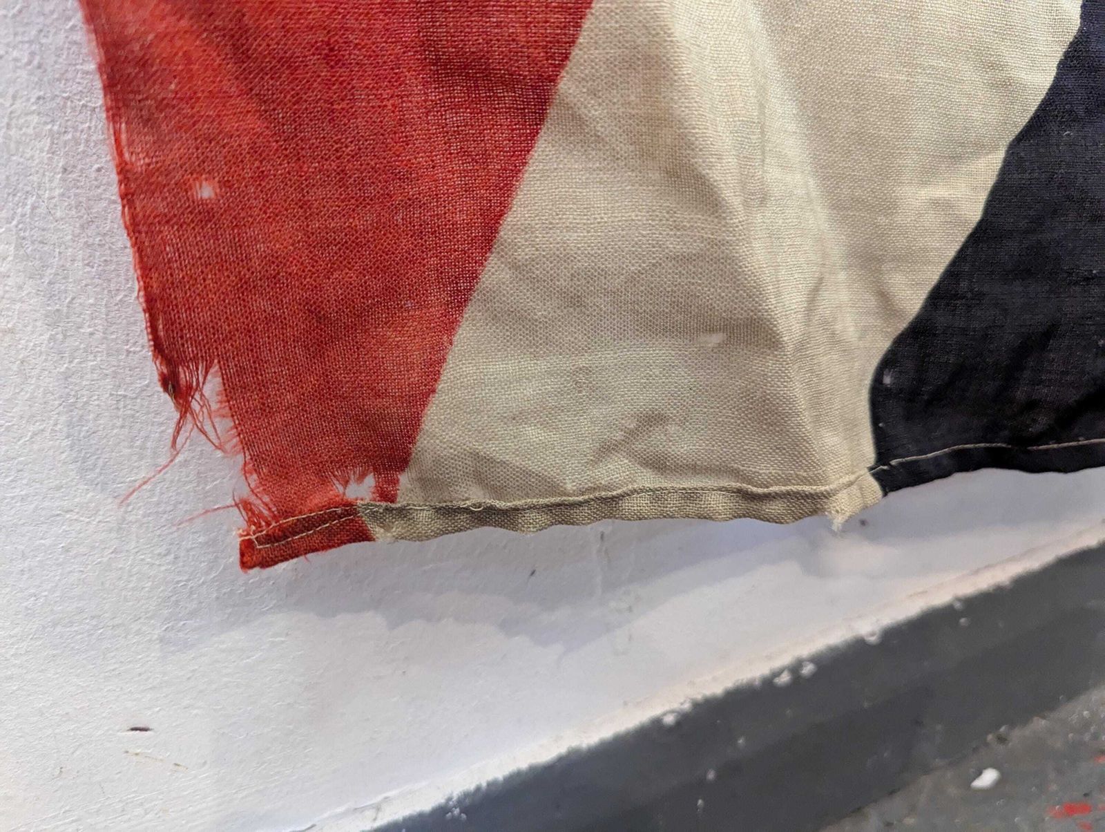 Early 20th Century Colossal Ww1 Union Jack Flag On Linen. photo buy