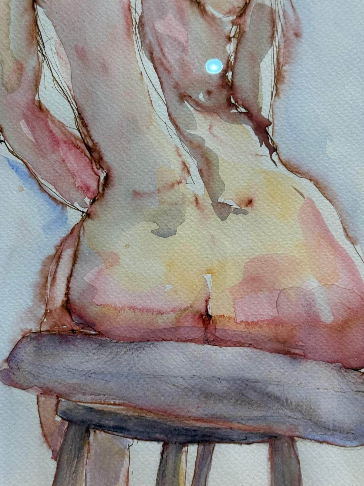 "Penny" Female Nude Watercolour By Katie Naroznik photo for sale