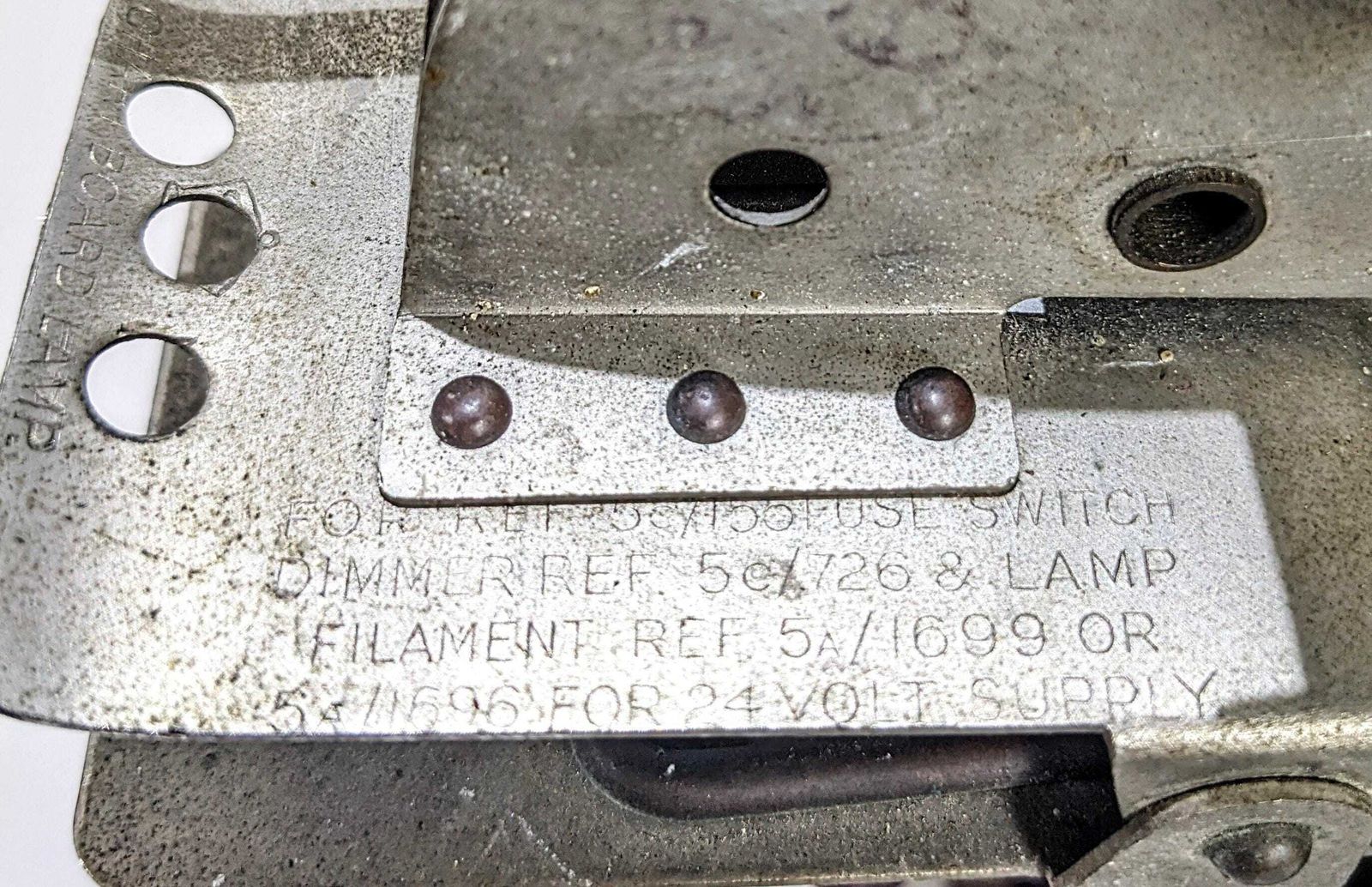 Ww2 Air Ministry Chart Board Lamp, Navigator's Light Used In Lancaster Bomber photo vinterior