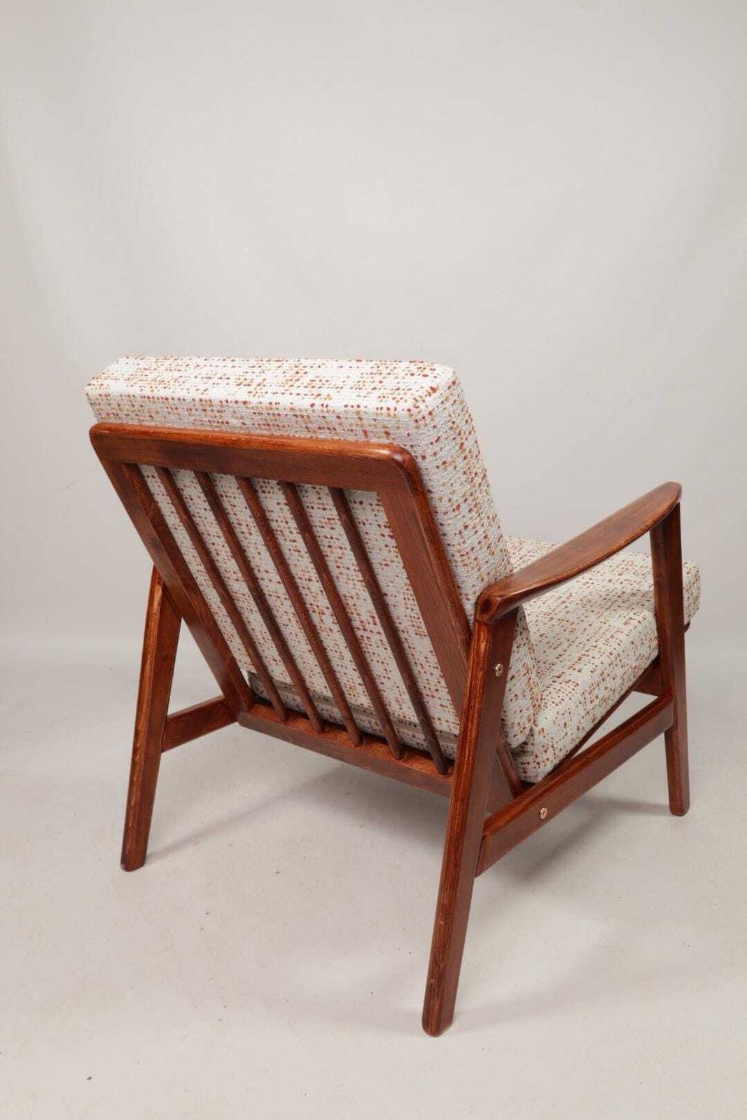 Scandinavian Vintage Armchair Bouclè Cushions Dottin Mid Century Design photo 759.0