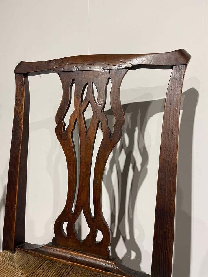 Near Pair Of Victorian Oak Chairs photo for sale