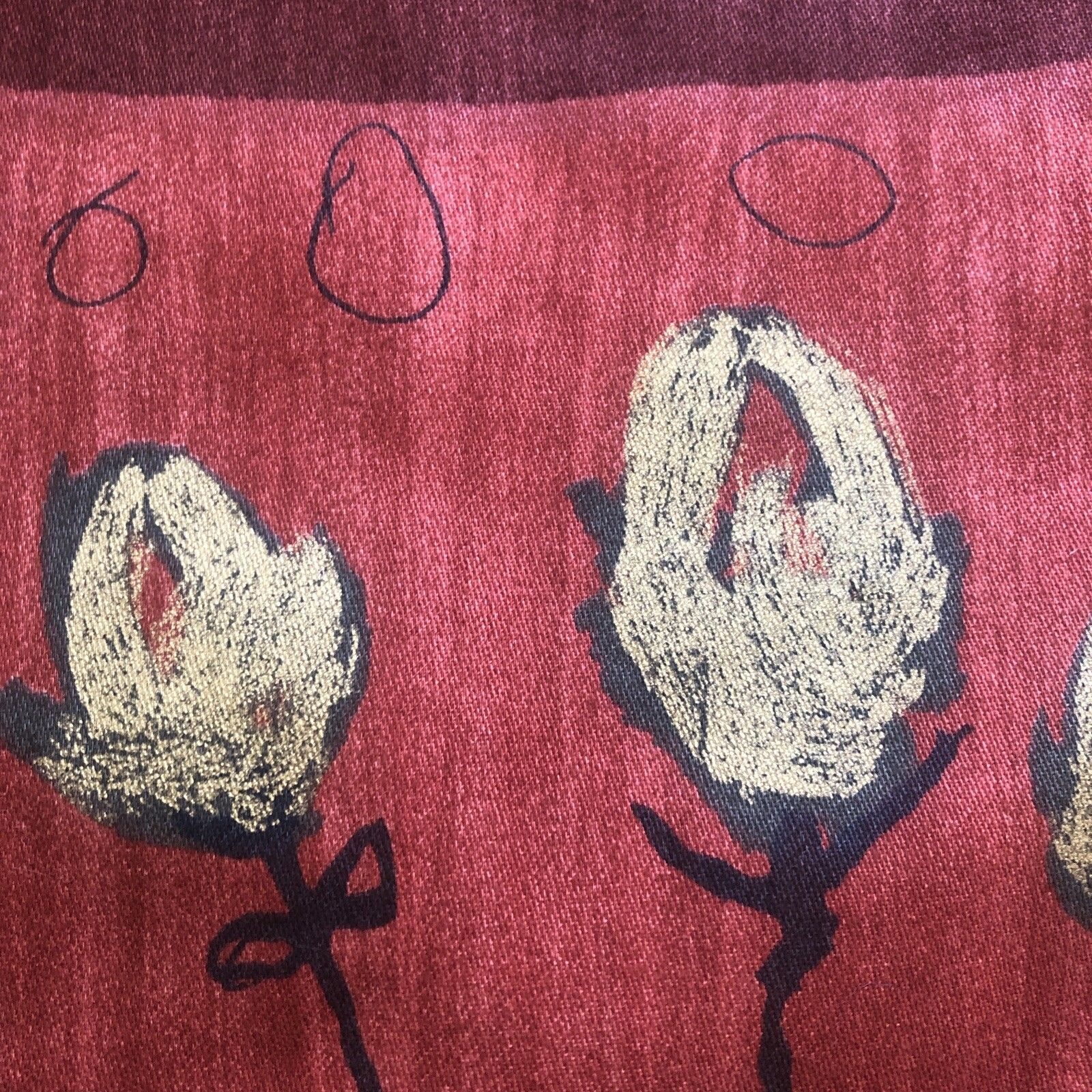 Vintage Pair Of Red Interlined Mtm Curtains 80 X 209cm Per Panel & Pelmet photo 125.0