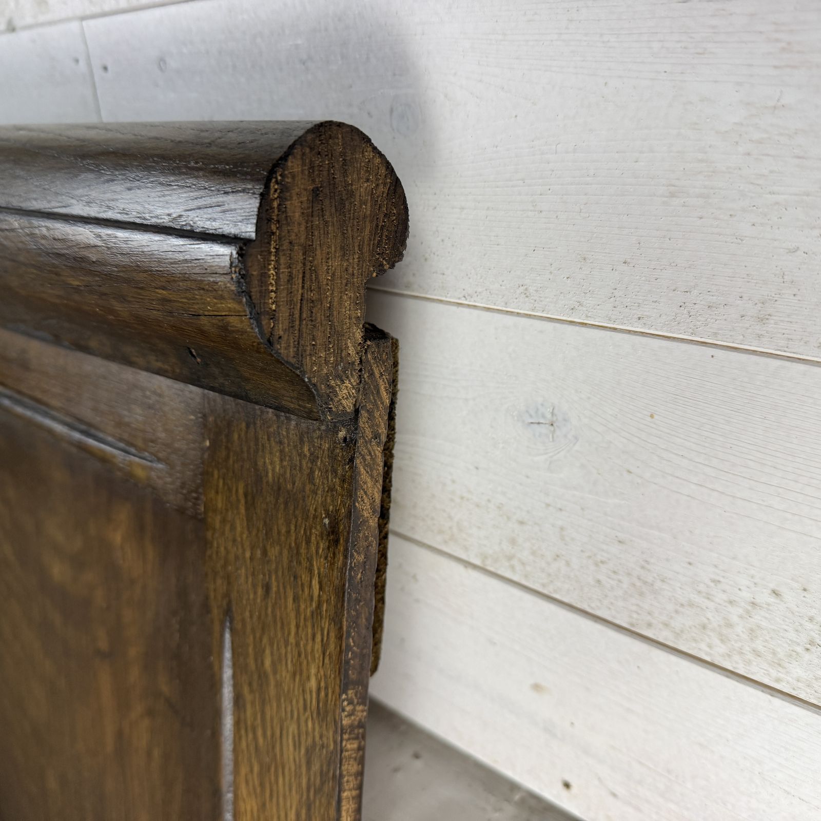 Small Section Of Antique Oak Wall Panelling With Moulded Top Rail photo buy