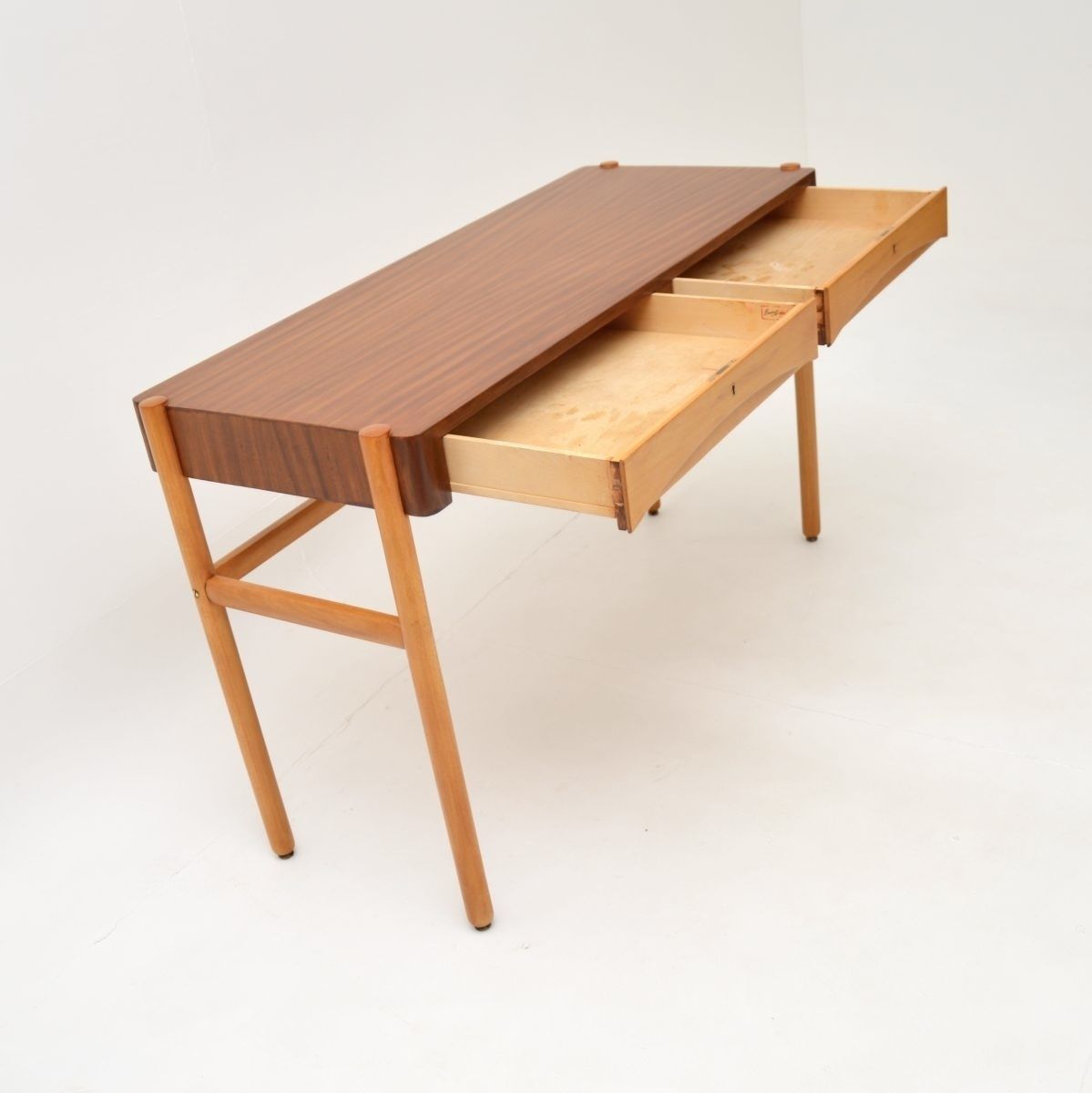 photo furniture Vintage Swedish Walnut Desk By Bertil Fridhagen