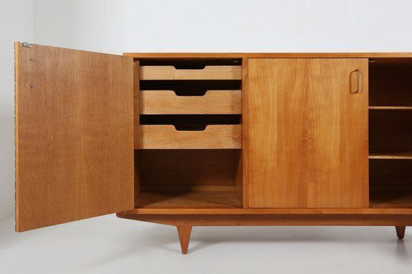2787.0 Mid Century French Sideboard In Full Cherry Wood, 1950s photo