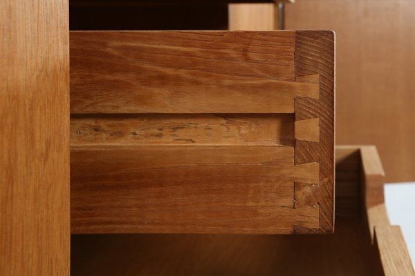 photo buy Mid Century French Sideboard In Full Cherry Wood, 1950s