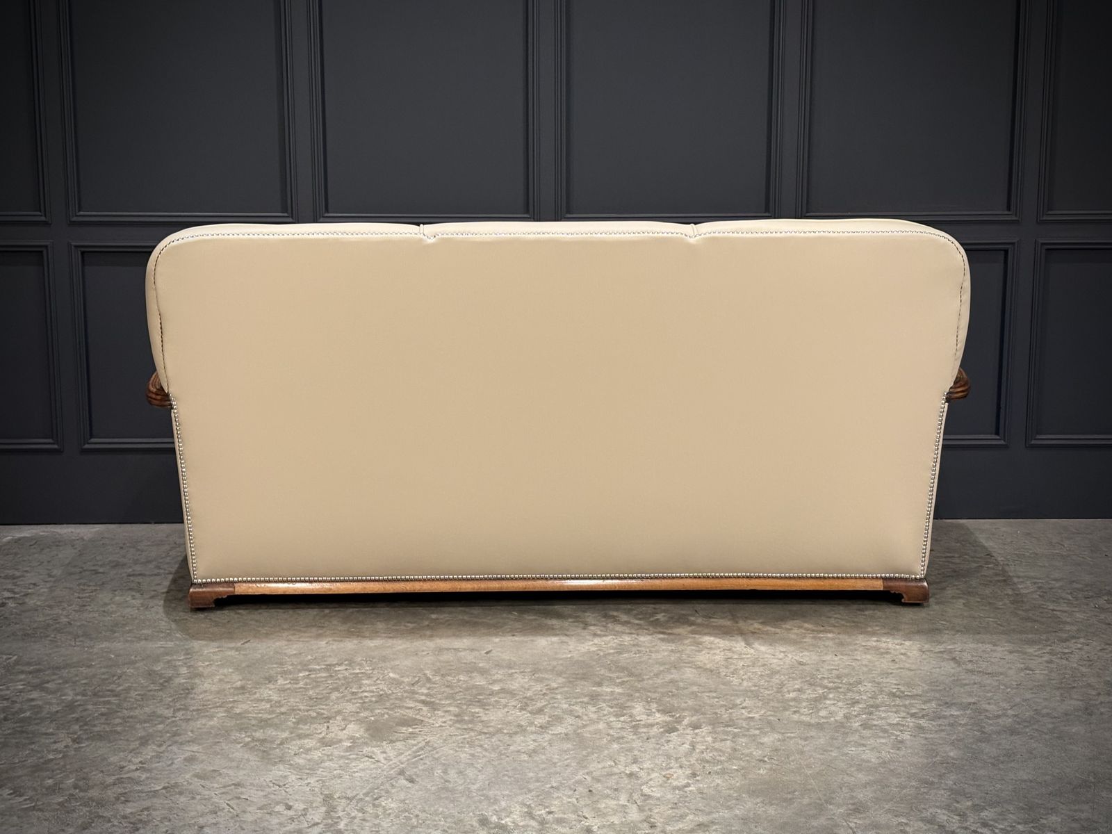photo buy Art Deco Walnut & Leather 3 Piece Suite