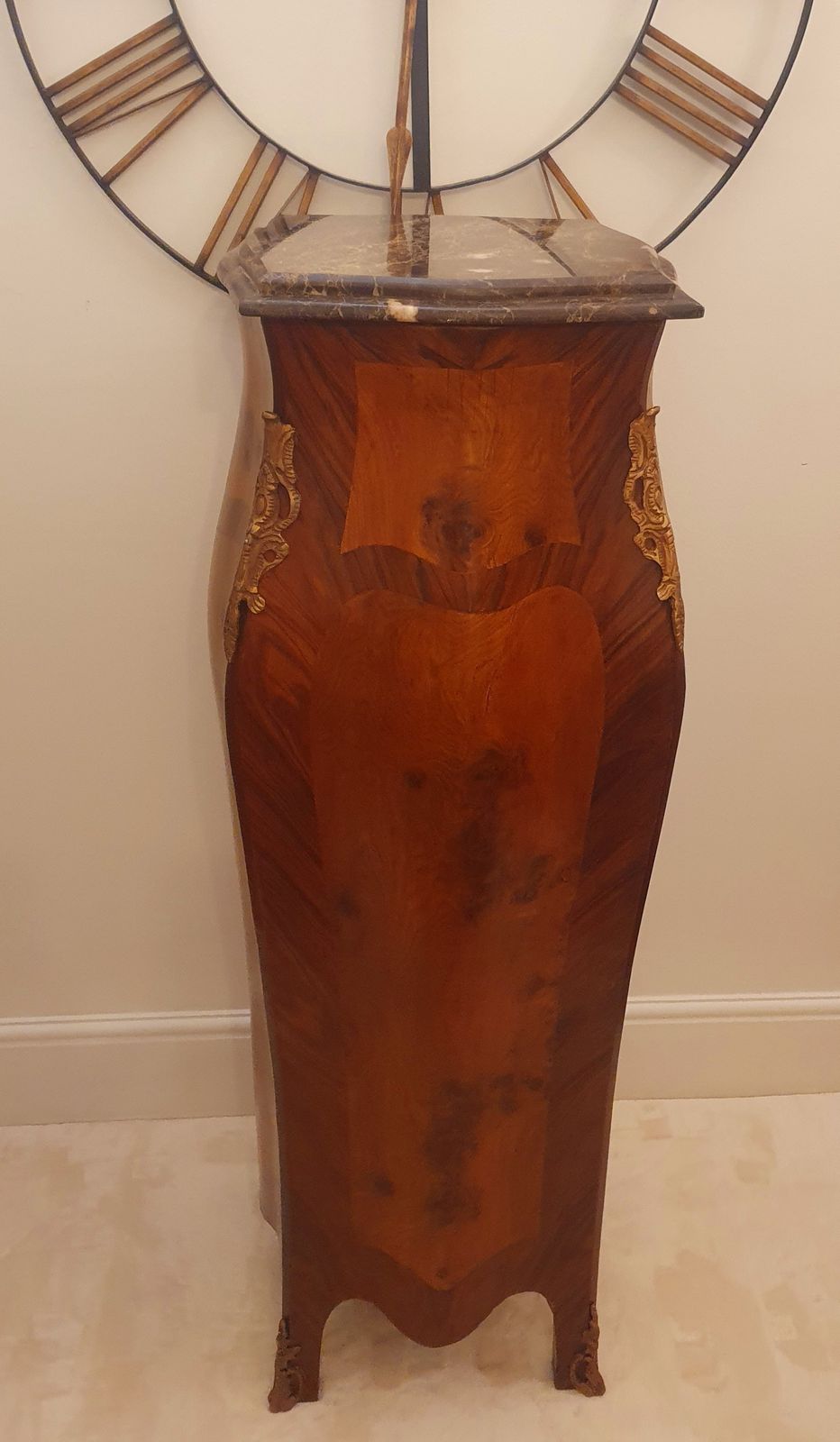 Pair 4ft French Bombe Style Vintage Pedestals Columns Stands photo furniture