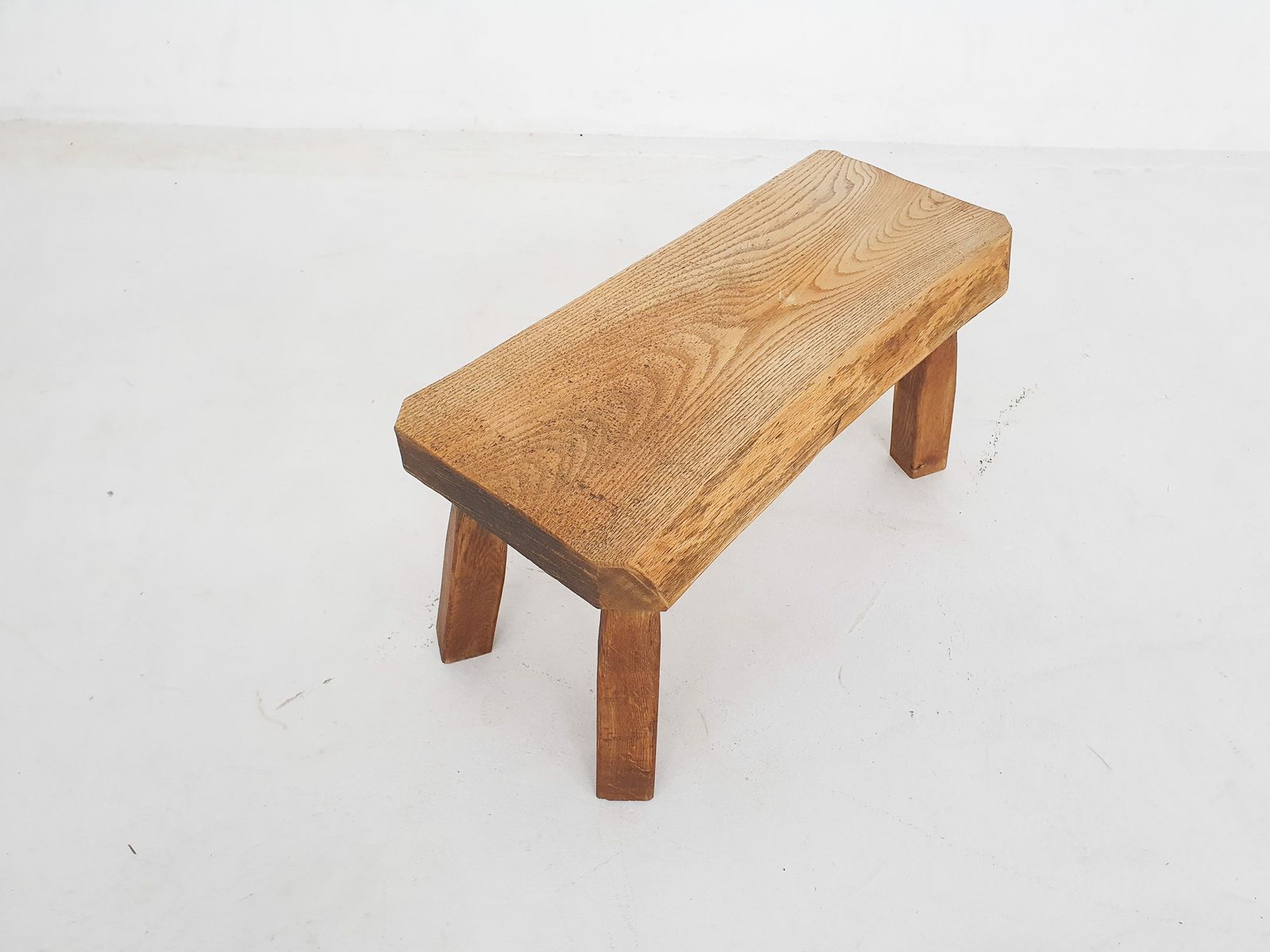 photo for sale Solid Oak Side Table, The Netherlands 1970's