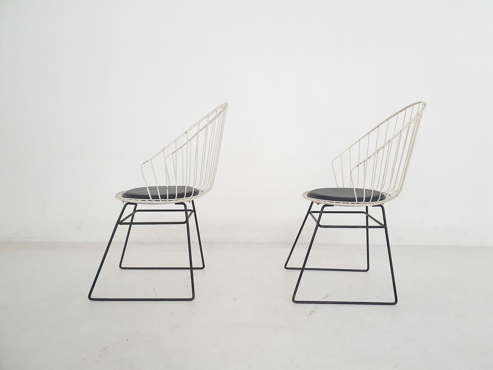 D. Dekker For Tomado Wire Chairs, The Netherlands 1950's photo for sale