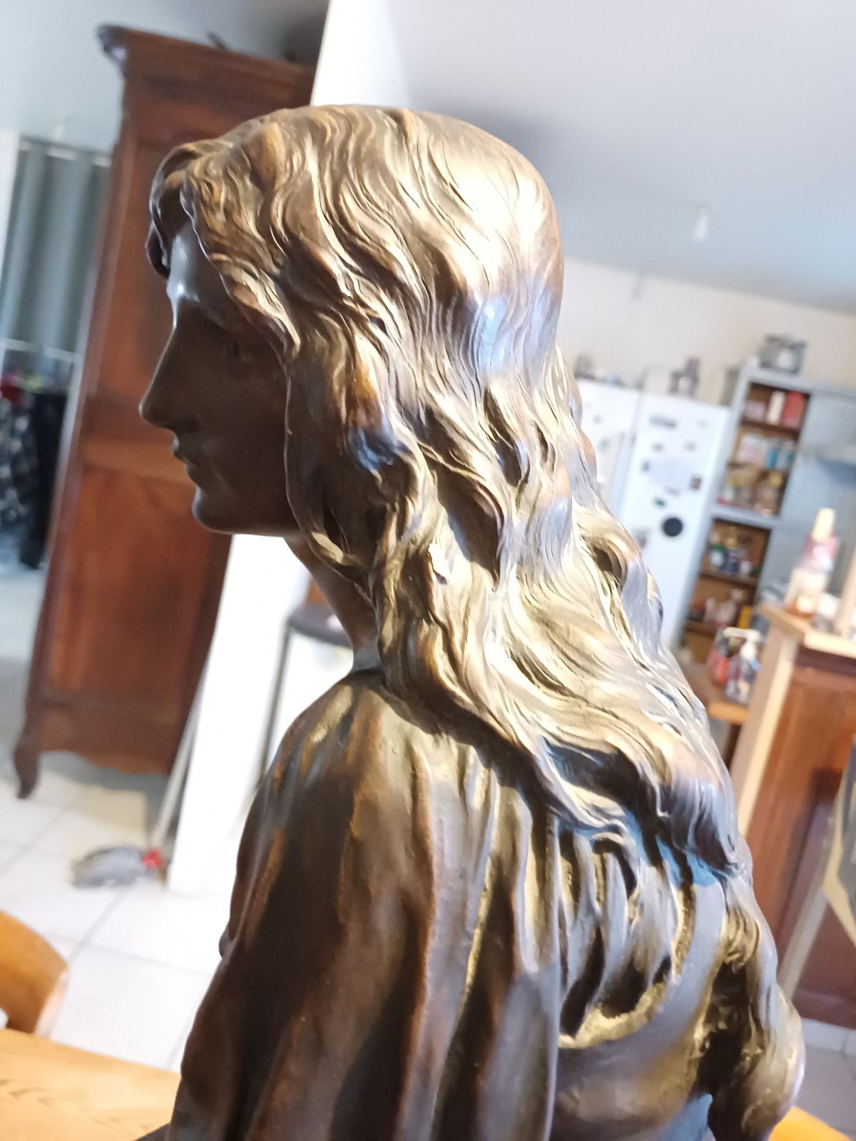 Bronze Paul Eugéne Mengin Fondeur Susse "Mandolin Player" photo for sale