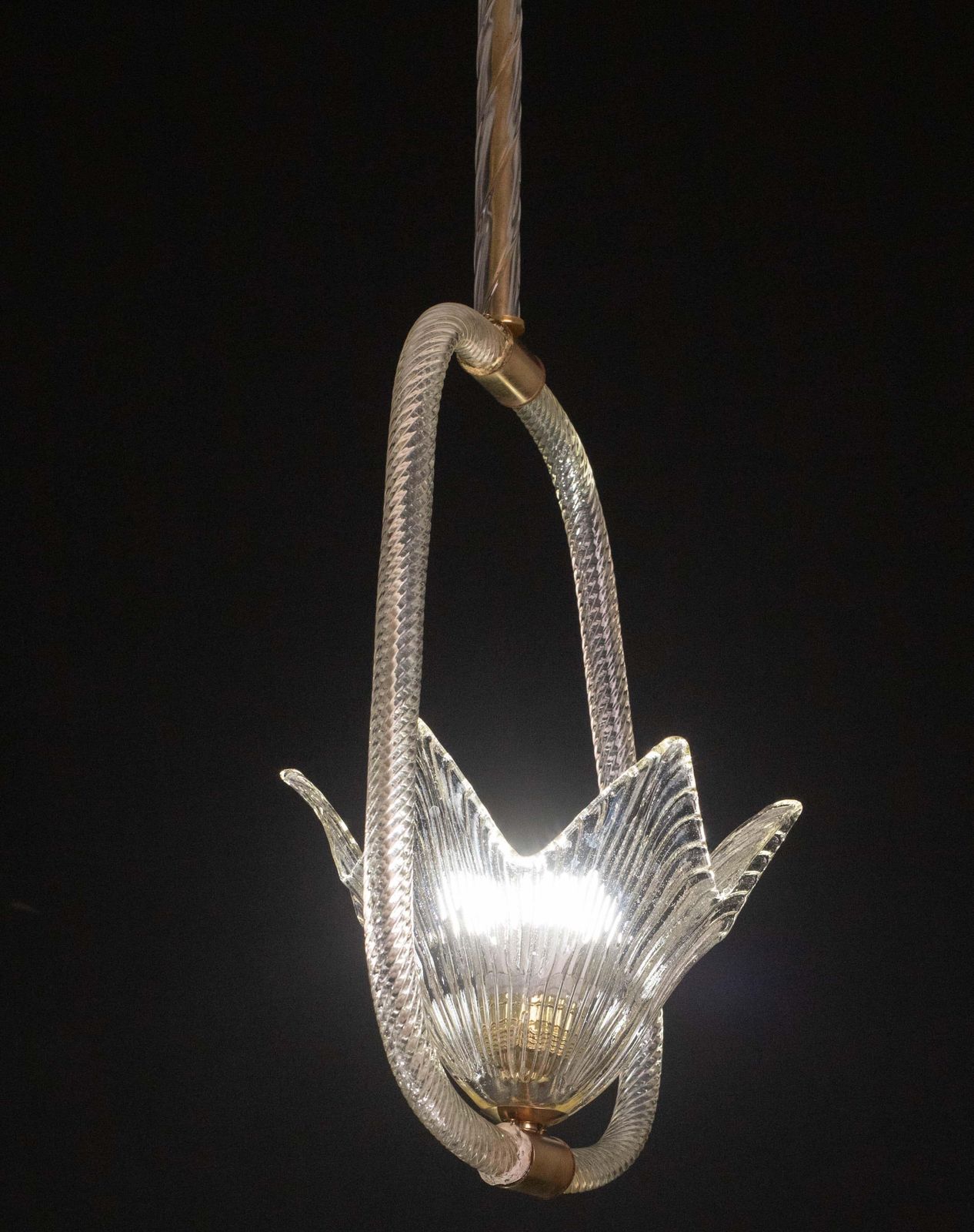 1293.0 Elegant Art Decò Barovier And Toso Chandelier, 1940s photo