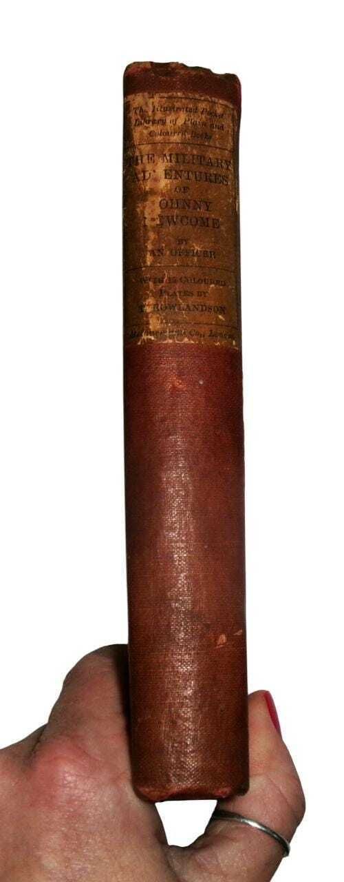 photo furniture 1904 The Military Adventures Of Johnny Newcome With T. Rowlandson Illustrations, Account Of His Campaign On The Peninsula, Antique Book