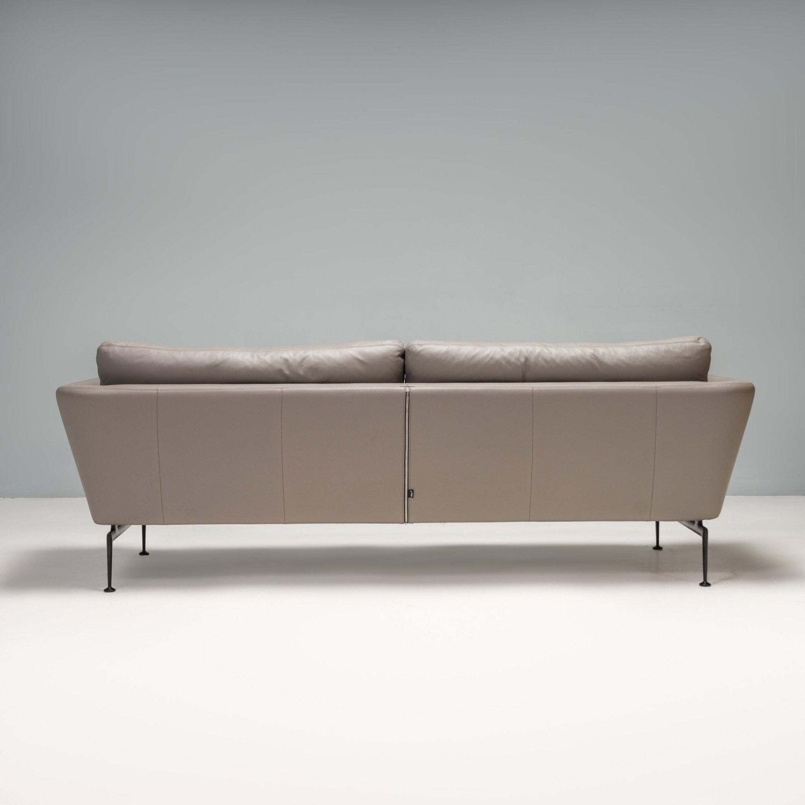 Vitra By Antonio Citterio Grey Leather Suita Three Seat Sofa, 2021 photo Furniture