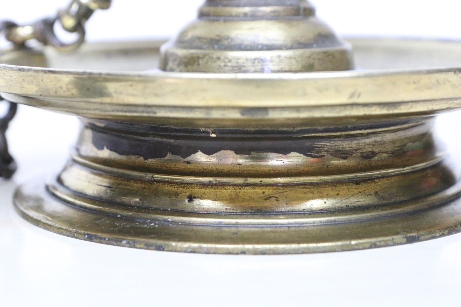 photo for sale Antique Ceremonial Hanging Oil Lamp Bronze Thooku Vilakku Hindu Temple Gilt