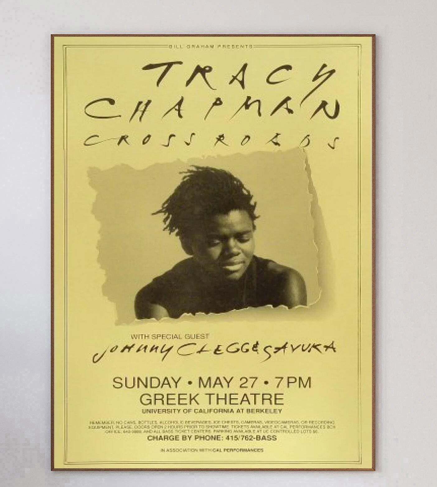 Tracy Chapman   Greek Theatre Original Vintage Poster photo 265.0