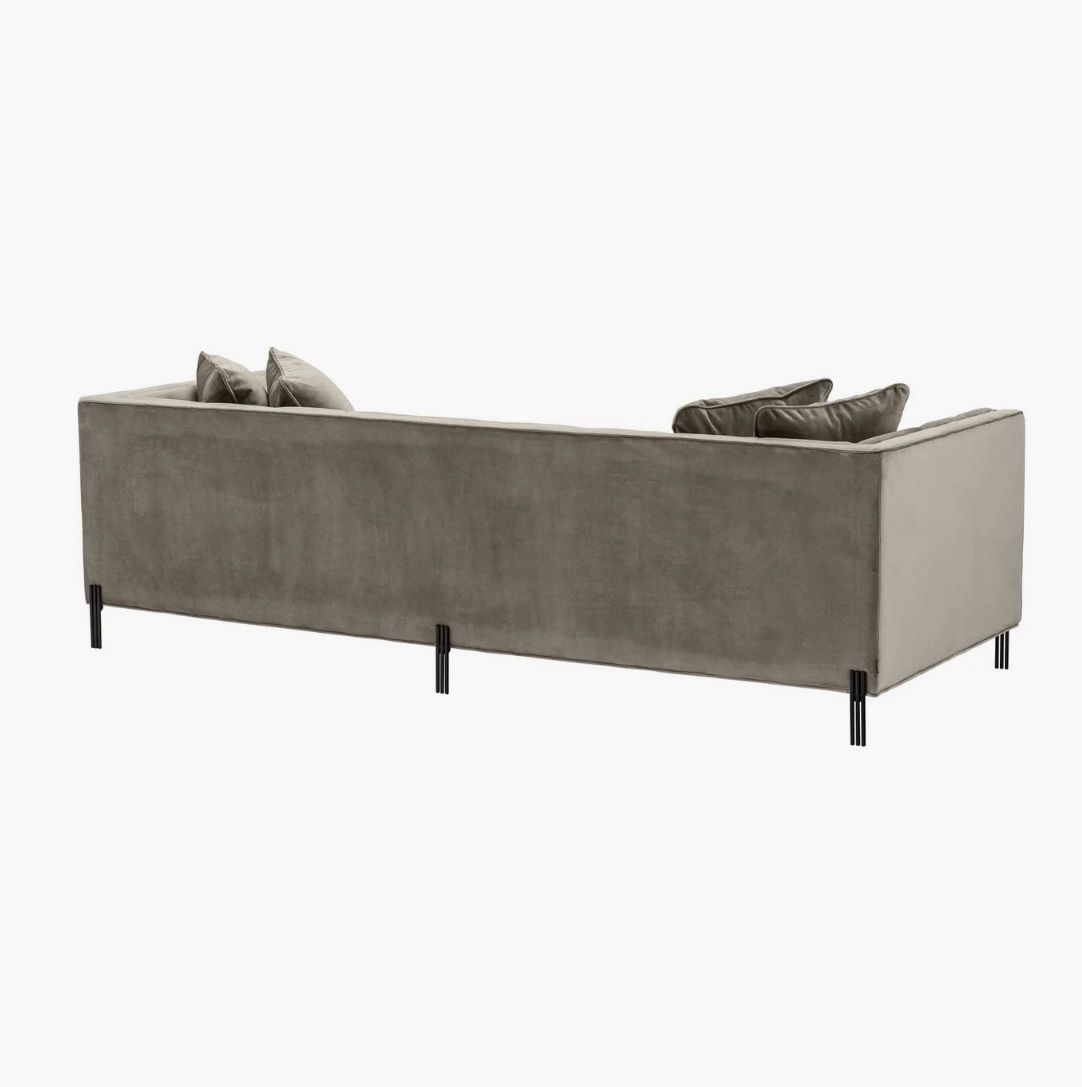 Eichholtz Sienna Sofa Greige Velvet photo furniture