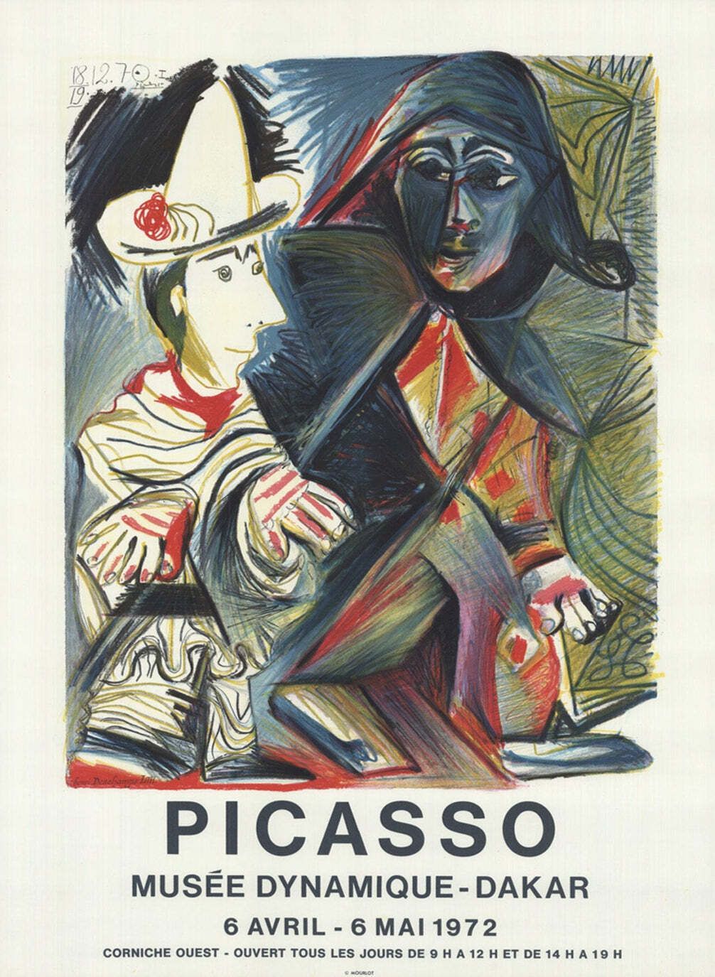 Pablo Picasso   Musee Dynamique   Dakar Original Vintage Poster