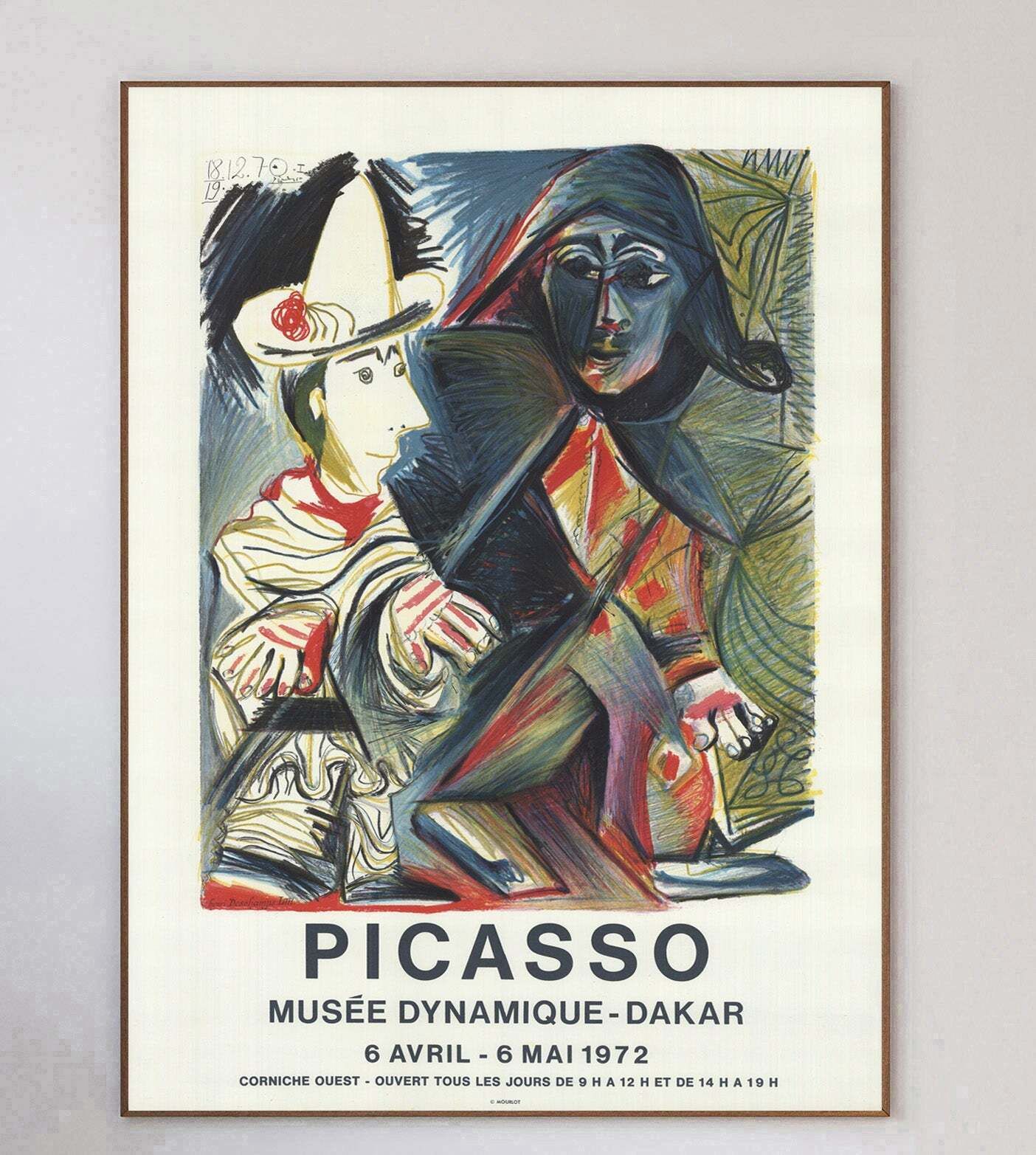 Pablo Picasso   Musee Dynamique   Dakar Original Vintage Poster photo 1053.0