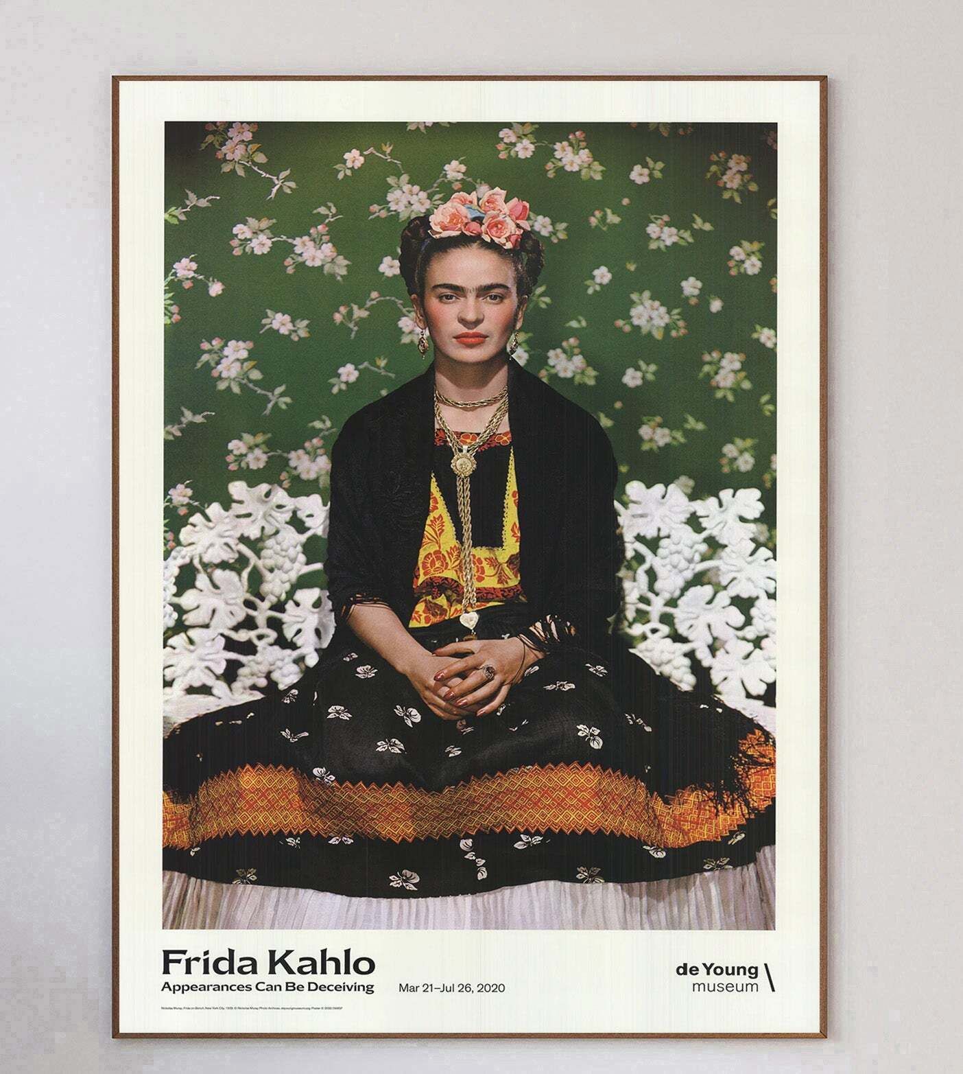 Frida Kahlo   De Young Museum Original Vintage Poster photo 324.0
