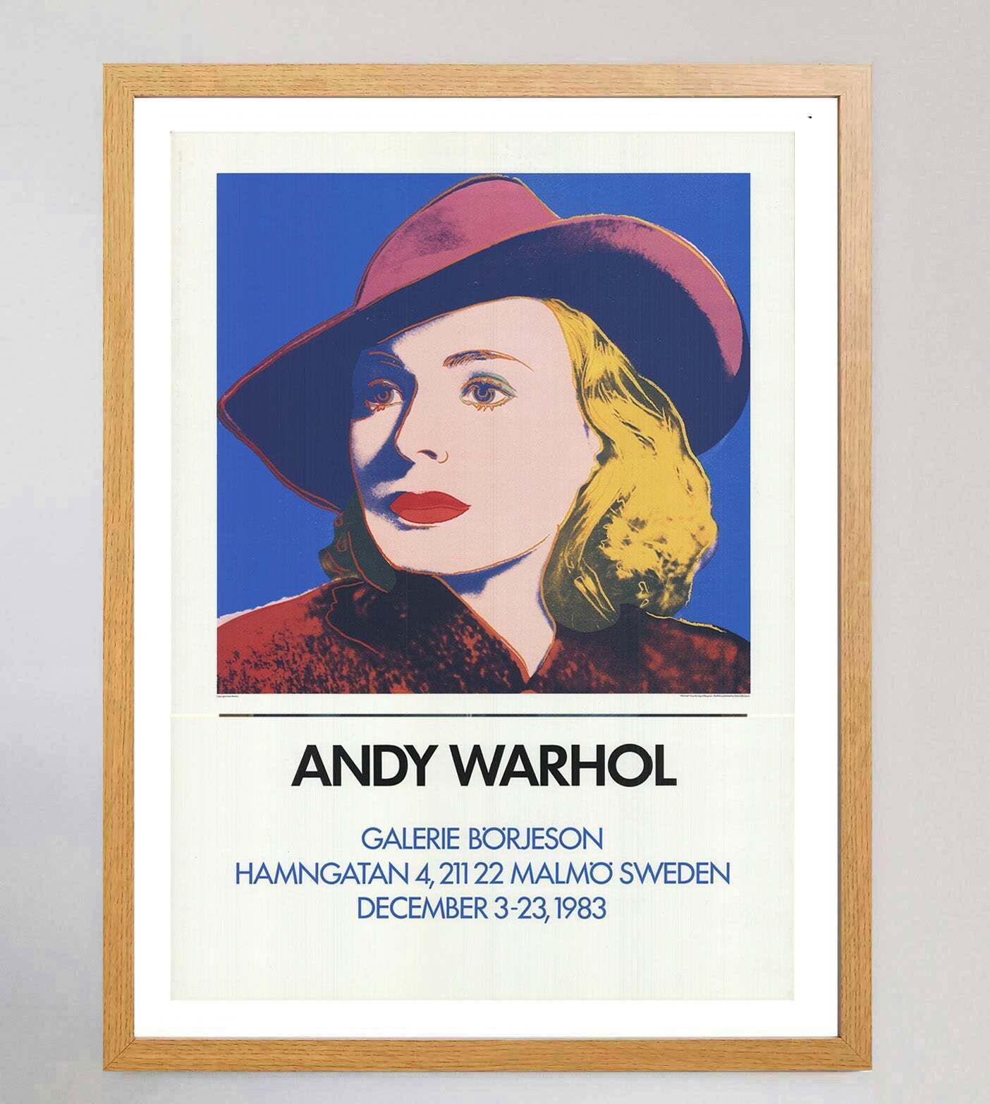 Andy Warhol   Galerie Borjeson Original Vintage Poster photo Art