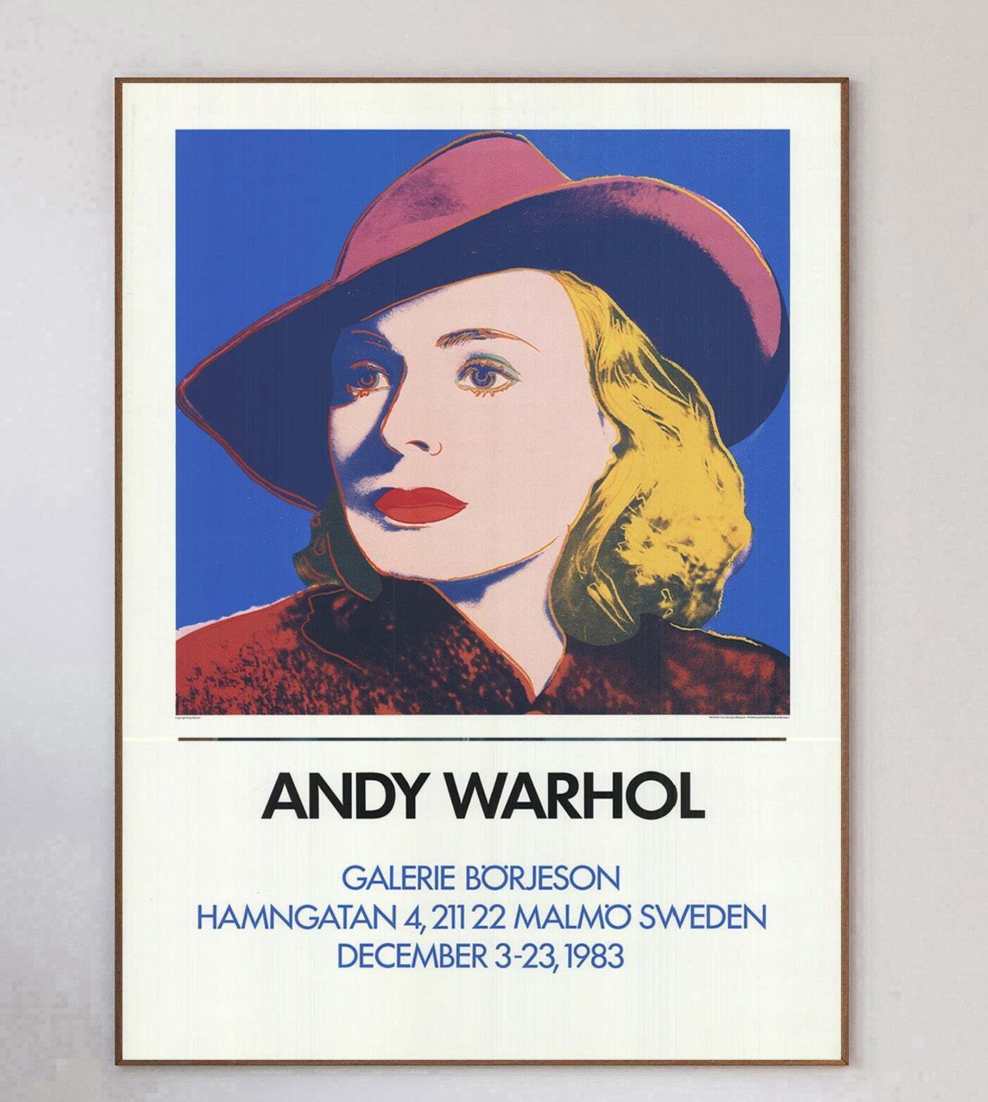 Andy Warhol   Galerie Borjeson Original Vintage Poster photo 1053.0