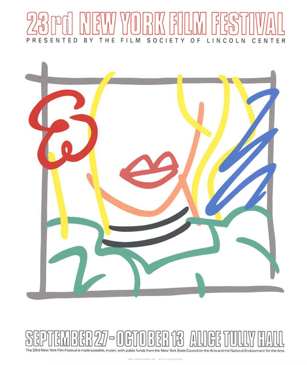 23rd New York Film Festival   Tom Wesselmann Original Vintage Poster