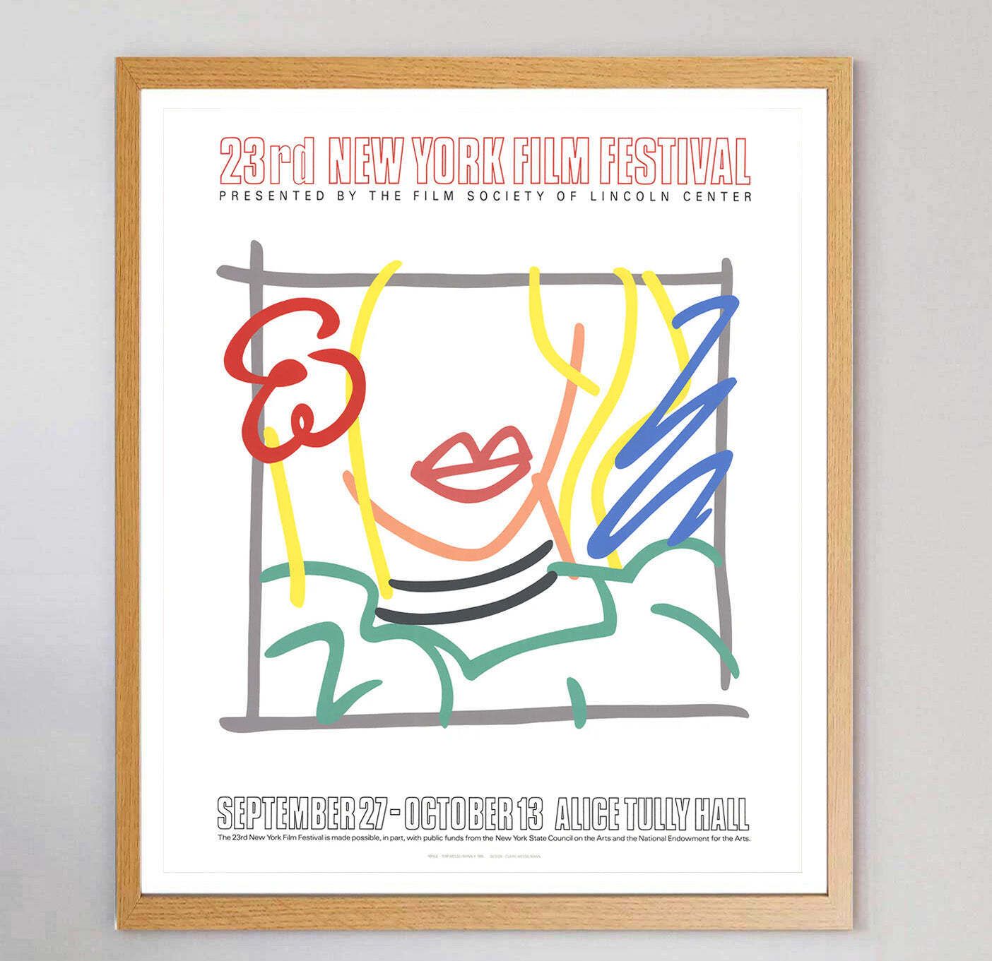 23rd New York Film Festival   Tom Wesselmann Original Vintage Poster photo Art