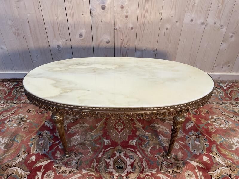 Table Basse Ovale De Style Louis  XVI photo 900.0