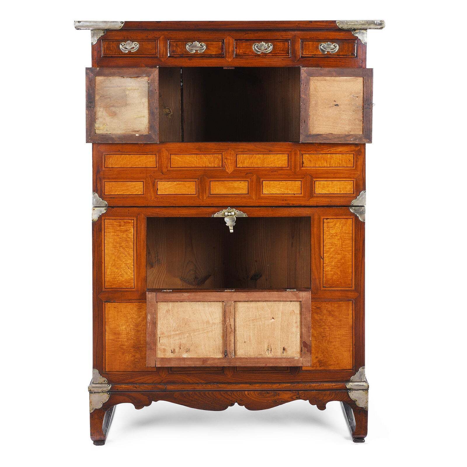 Antique Korean Jeonju Jang Chest On Stand , 19th Century photo for sale