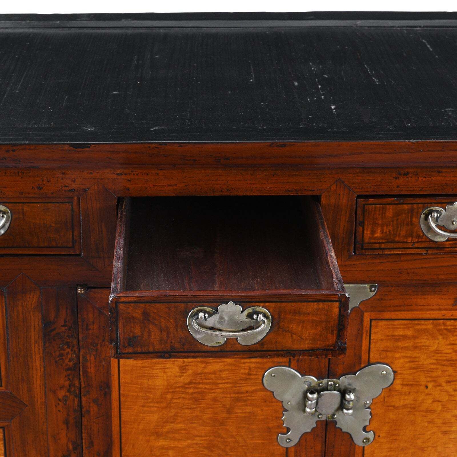 Antique Korean Jeonju Jang Chest On Stand , 19th Century photo vinterior