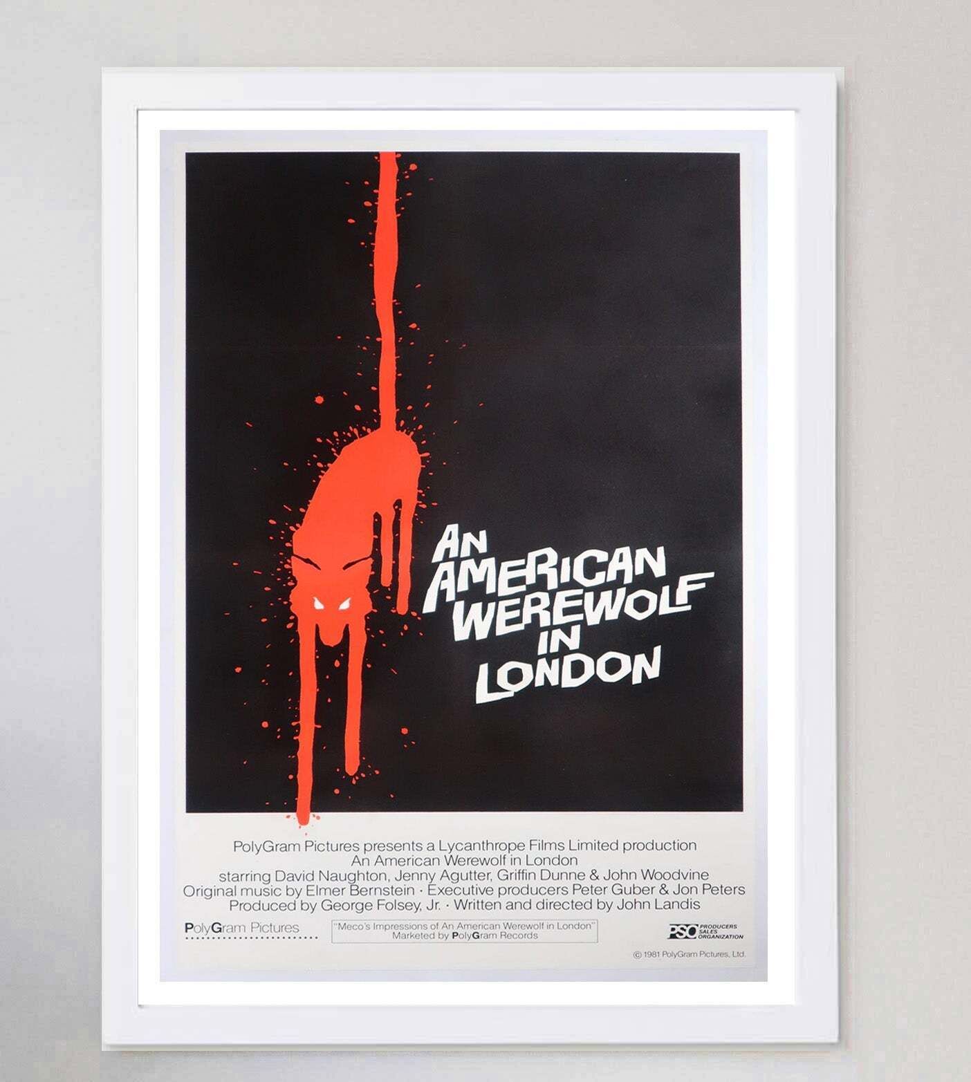 An American Werewolf In London Original Vintage Poster photo for sale