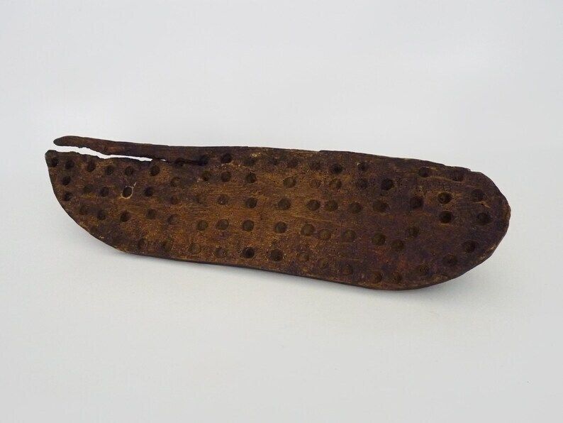Popular Art Tool Cottage Taloche In Carved Wood 19th Century