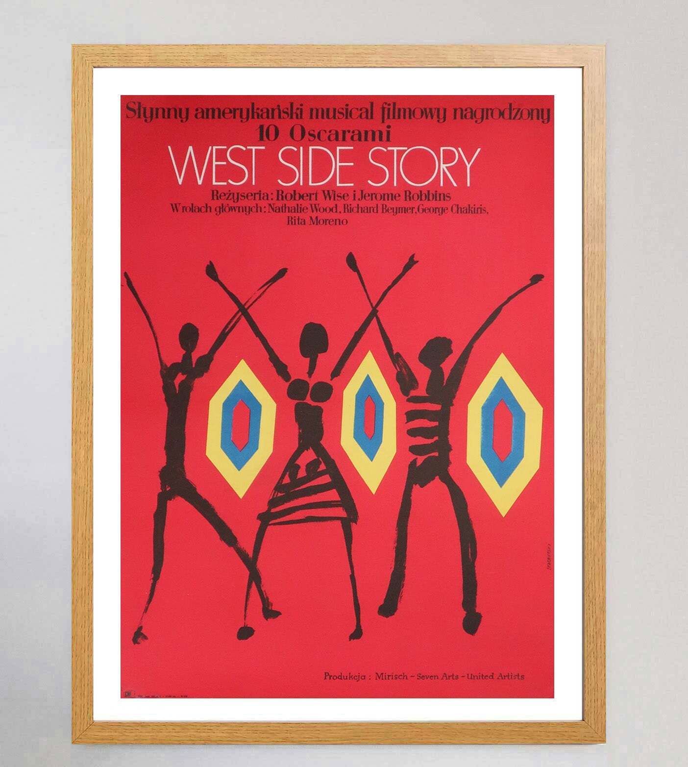 West Side Story (Polish), Original Vintage Poster photo Art