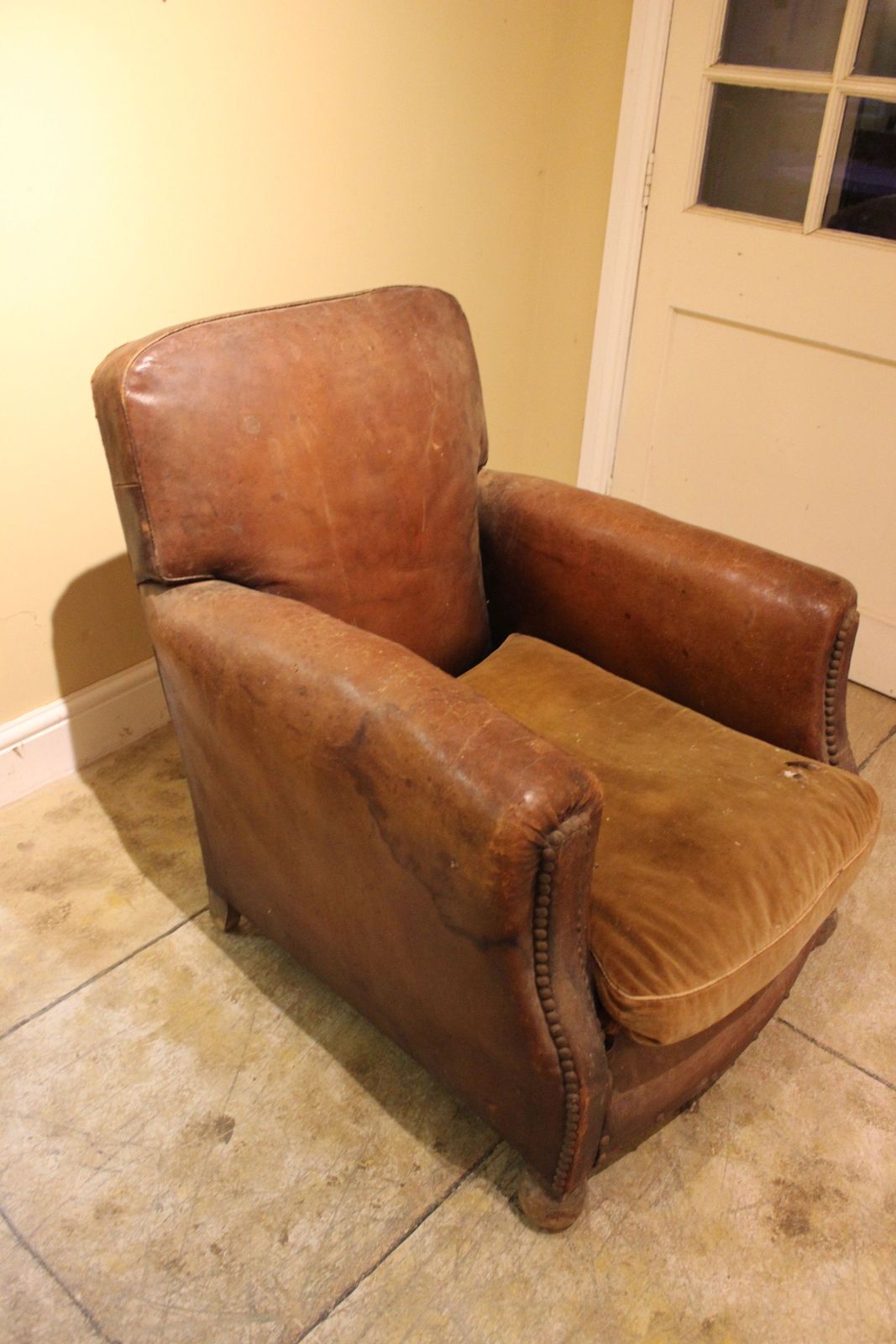 An “In Country House” Condition  Leather Armchair photo furniture