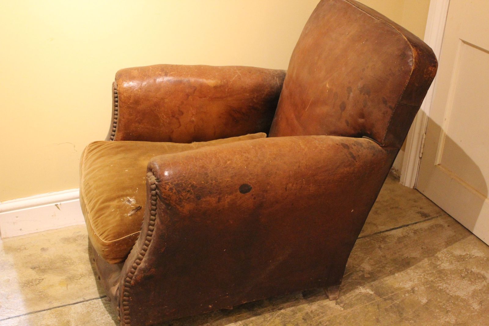 An “In Country House” Condition  Leather Armchair photo Furniture