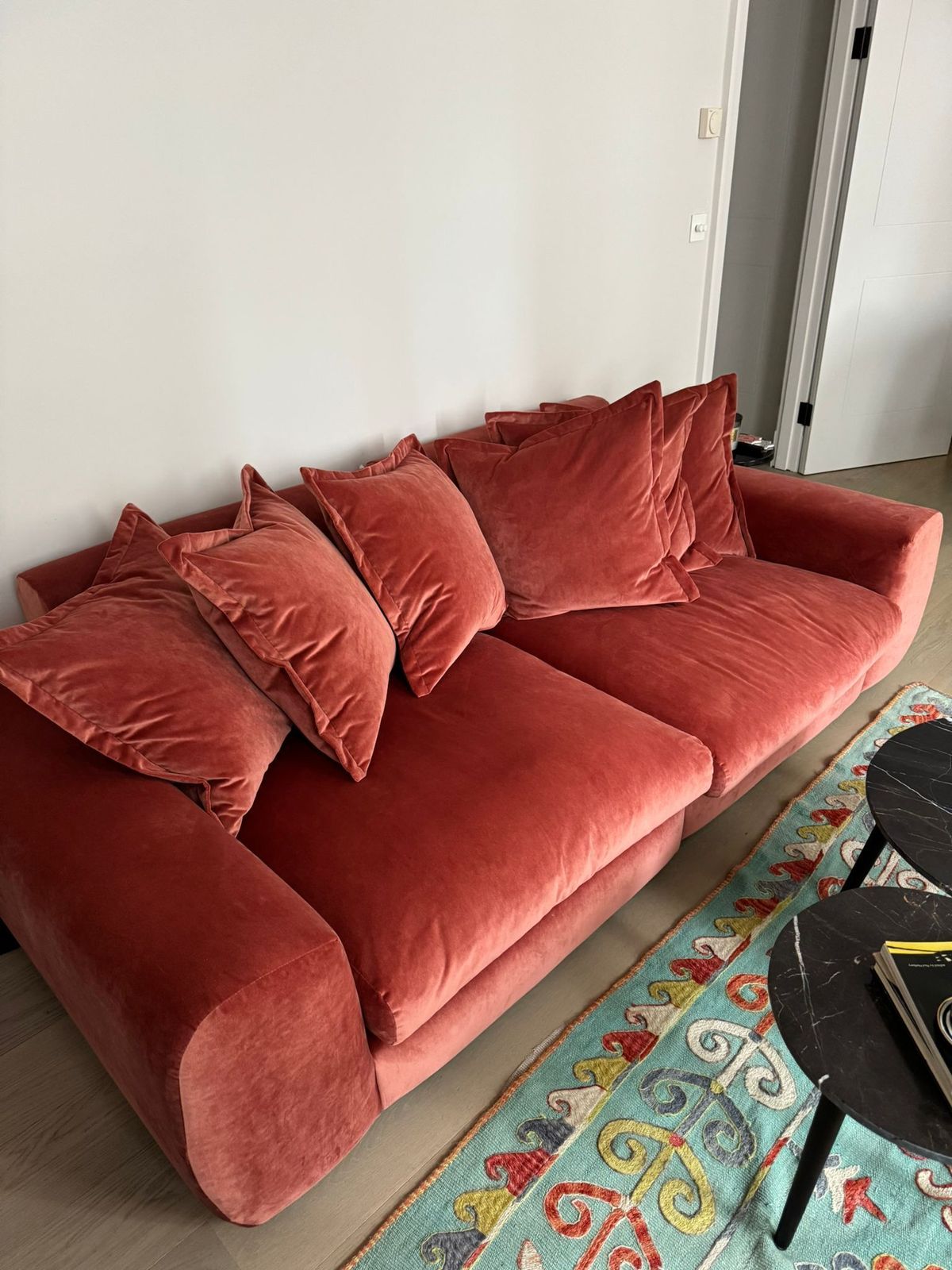 Loaf  Wodge Modular Sofa In Cinnamon Stick Clever Velvet photo for sale