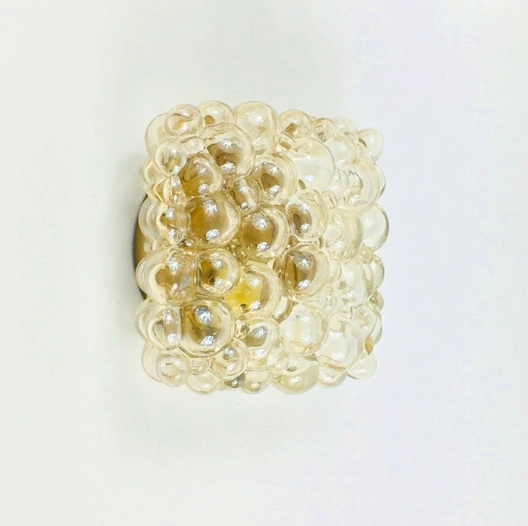 Mid Century Amber Bubble Glass Wall Light By Helena Tynell For Limburg, Germany, 1970s photo furniture