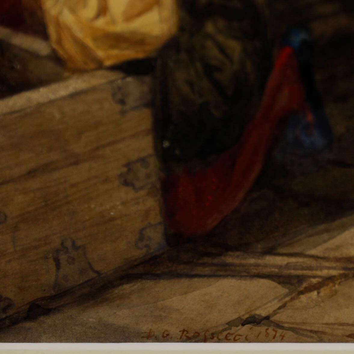 Follower Of Rosetti  1874 Watercolour, The Loot photo vinterior