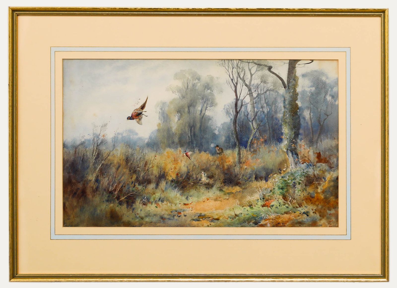 Henry John Sylvester Stannard Rba (1870 1951) Watercolour, Flushing Pheasants