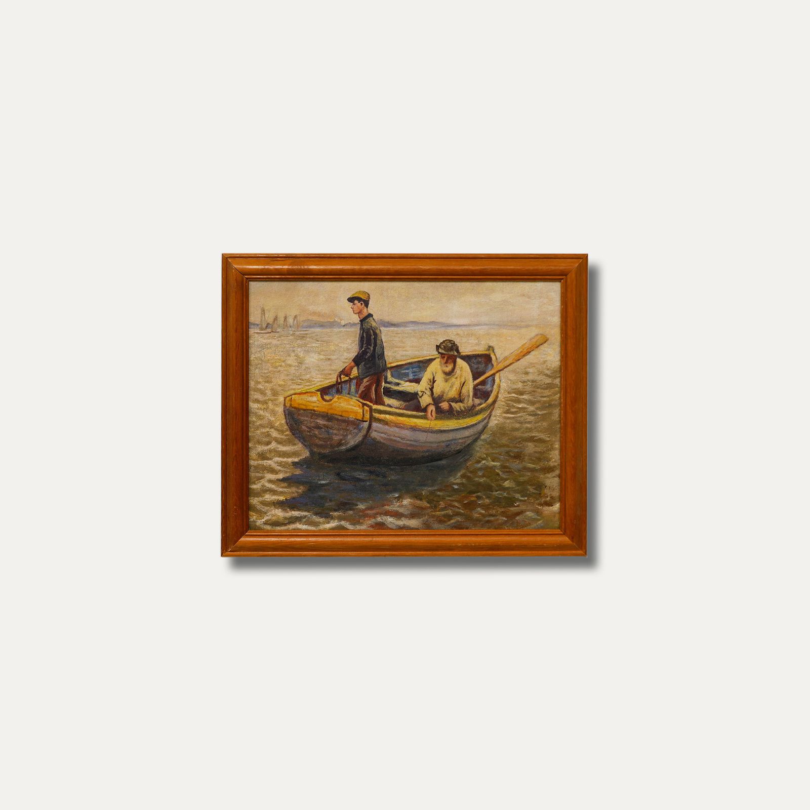 After Harold Harvey Framed 20th Century Oil, In The Whiting Ground photo buy